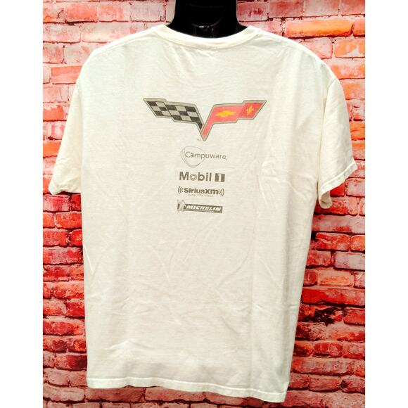 Fruit of the Loom T-Shirt Men's XL White Corvette Racing Graphic Short Sleeve - Picture 2 of 6